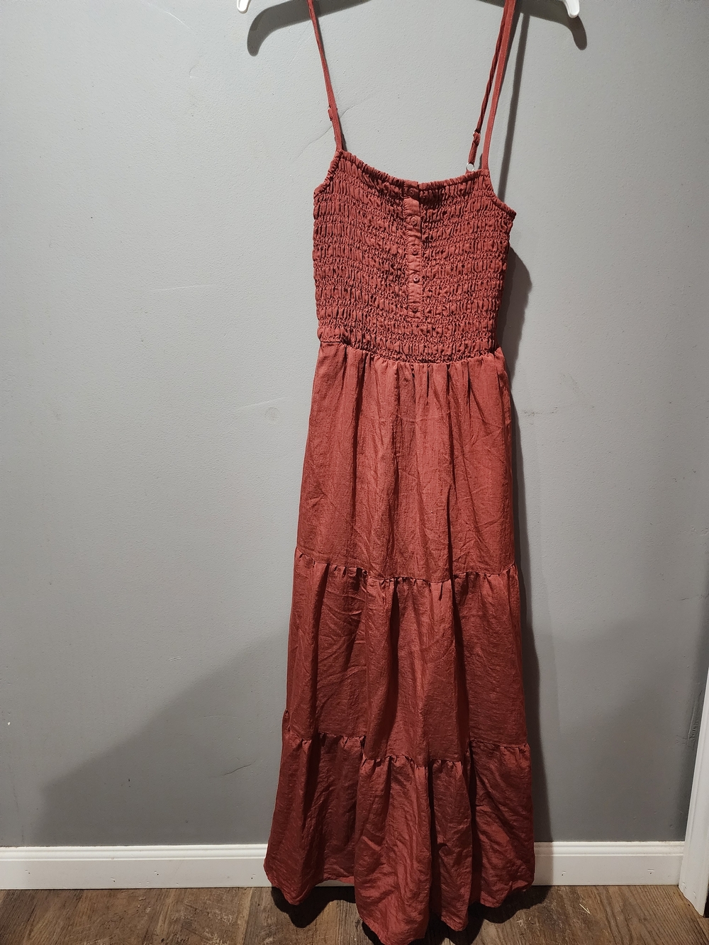 Universal Thread Smocked Top Maxi Dress - Terracotta